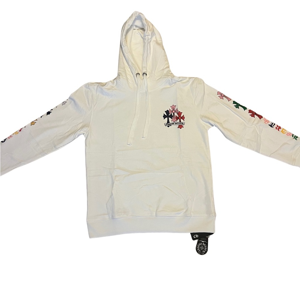 Chrome Hearts White Graphic Hoodie